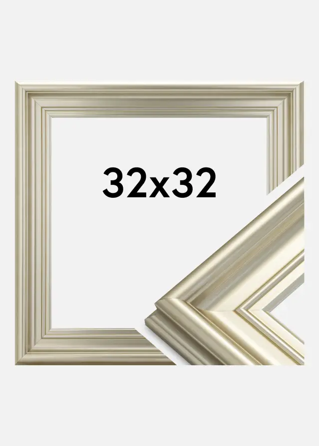 Rāmis Mora Premium Sudrabs 32x32 cm