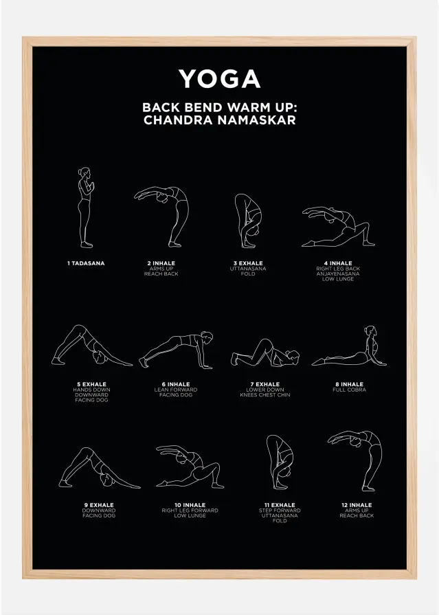 Back Bend - Warm Up - Black Plakāts
