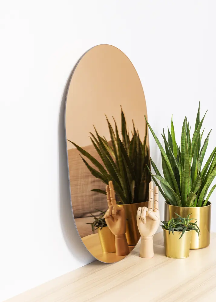 KAILA Spogulis Ovāls Rose Gold 50x70 cm