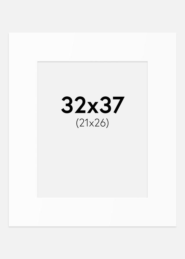 Paspartū Balts Standarts (Balts Kodols) 32x37 cm (21x26)