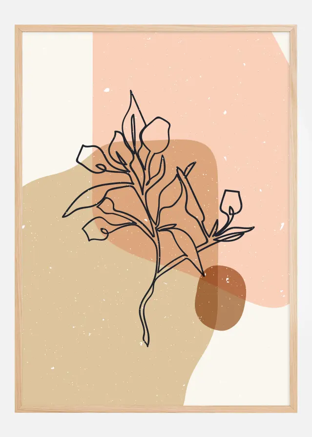 Abstract composition branch Plakāts