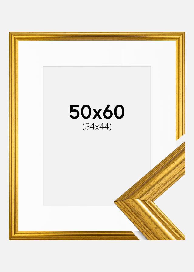 Rāmis Västkusten Zelta 50x60 cm - Paspartū Balts 35x45 cm