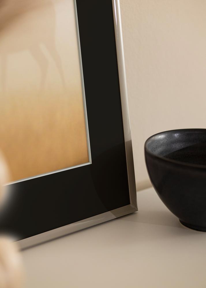 Rāmis New Lifestyle Earth Grey 30x40 cm - Paspartū Melns 18x27 cm