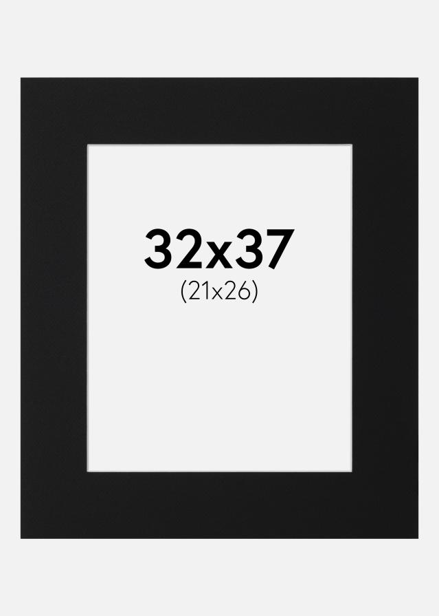 Paspartū Melns Standarts (Balts Kodols) 32x37 cm (21x26)