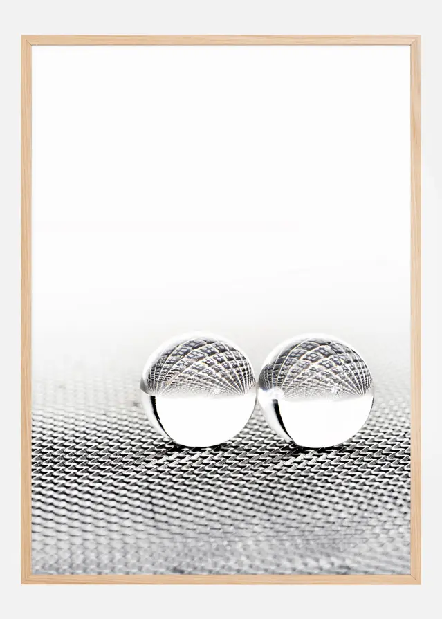 Concept with balls on fantasy background Plakāts