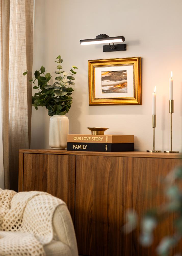 KAILA Luster Akumulatora Darbināta Gleznas Apgaismojums 32 cm - Melns