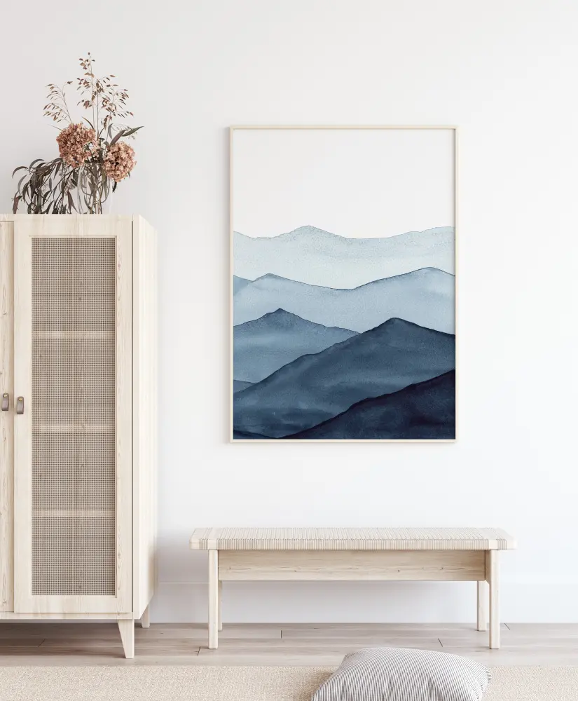 Abstract Blue Plakāts