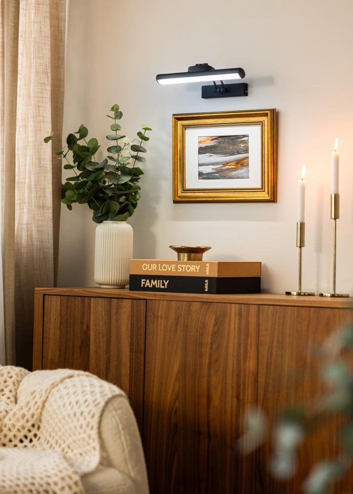 KAILA Luster Akumulatora Darbināta Gleznas Apgaismojums 32 cm - Melns