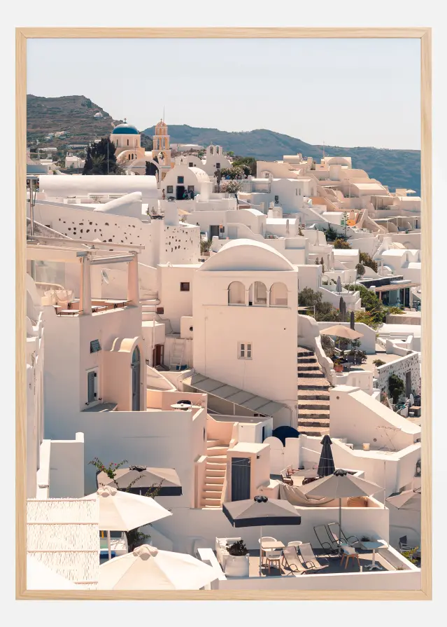 Santorini Village Plakāts