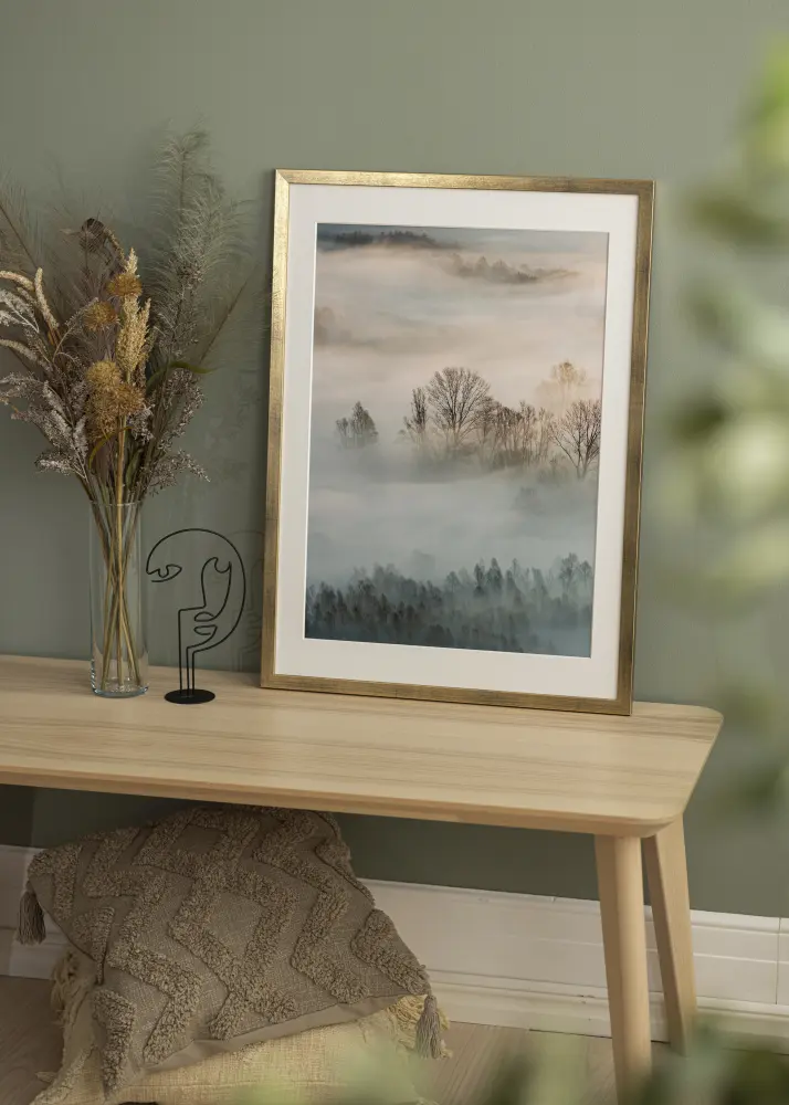 Rāmis Estētisks Akrila stikls Zelta 50x50 cm