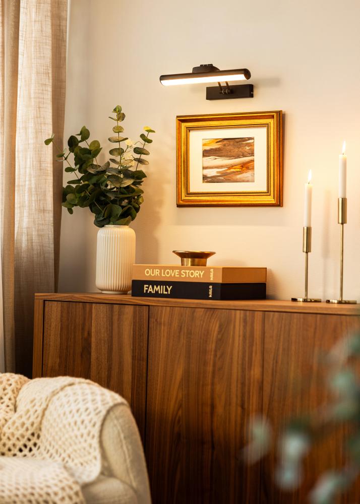 KAILA Luster Akumulatora Darbināta Gleznas Apgaismojums 32 cm - Melns