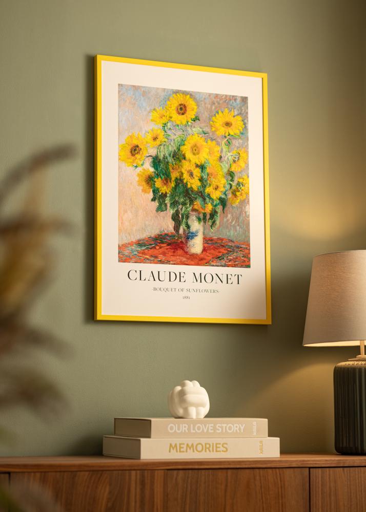 Colorful Akrila stikls Dzeltens 40x40 cm