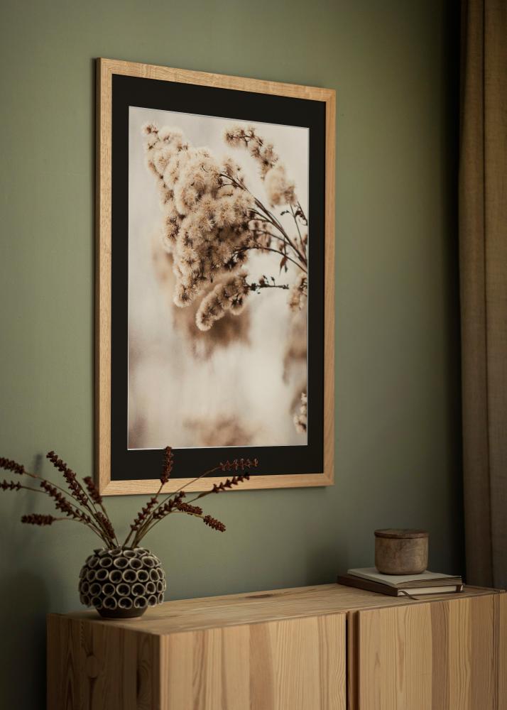 Rāmis Trendline Ozols 40x50 cm - Paspartū Melns 29,7x42 cm (A3)