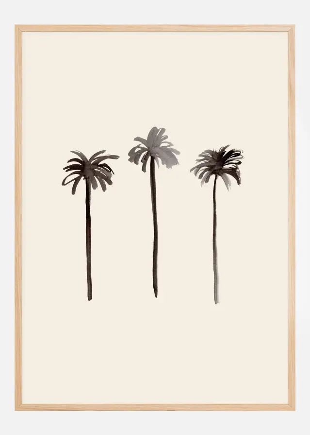 Palm Trees Ink Plakāts
