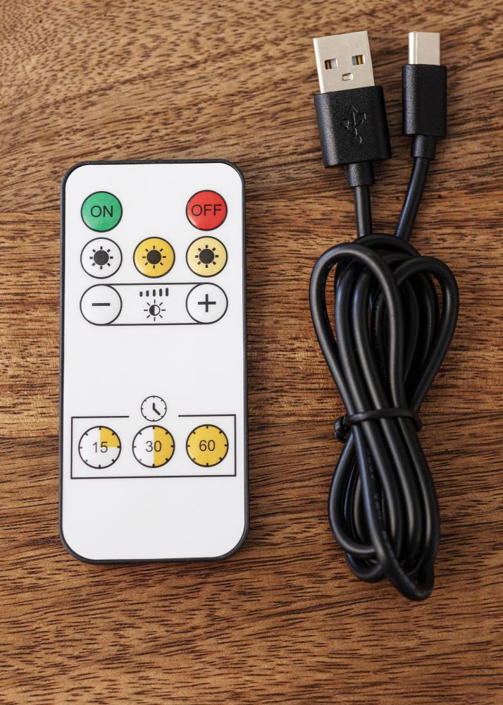 KAILA Luster Akumulatora Darbināta Gleznas Apgaismojums 32 cm - Melns