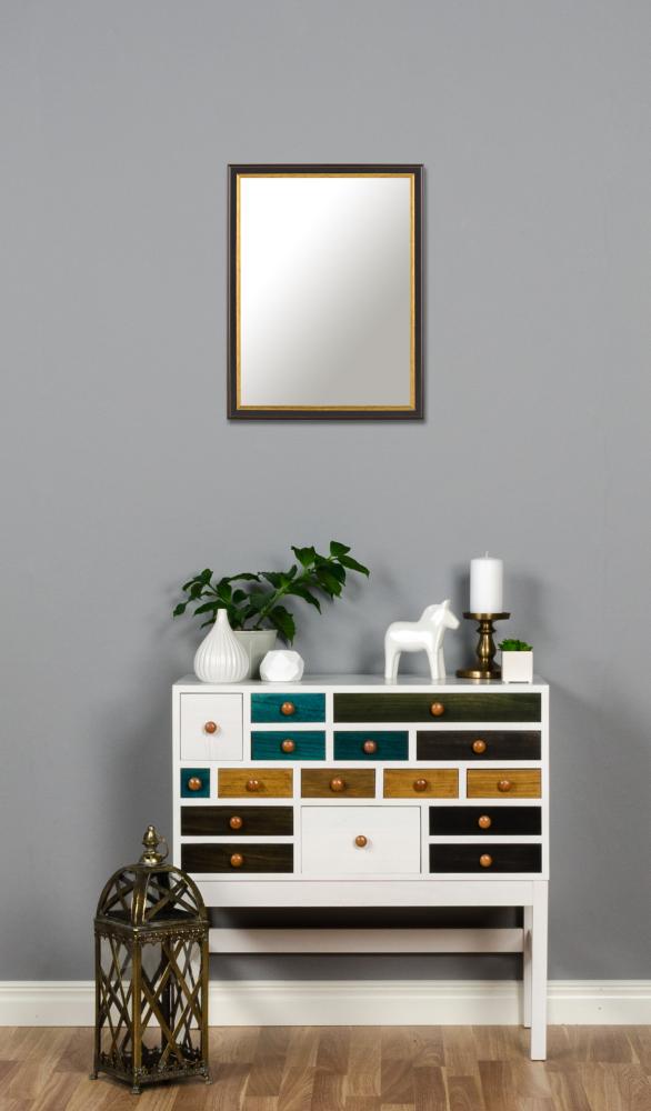 Spogulis Nyhyttan Brūns / Zelta - Savi izmēri