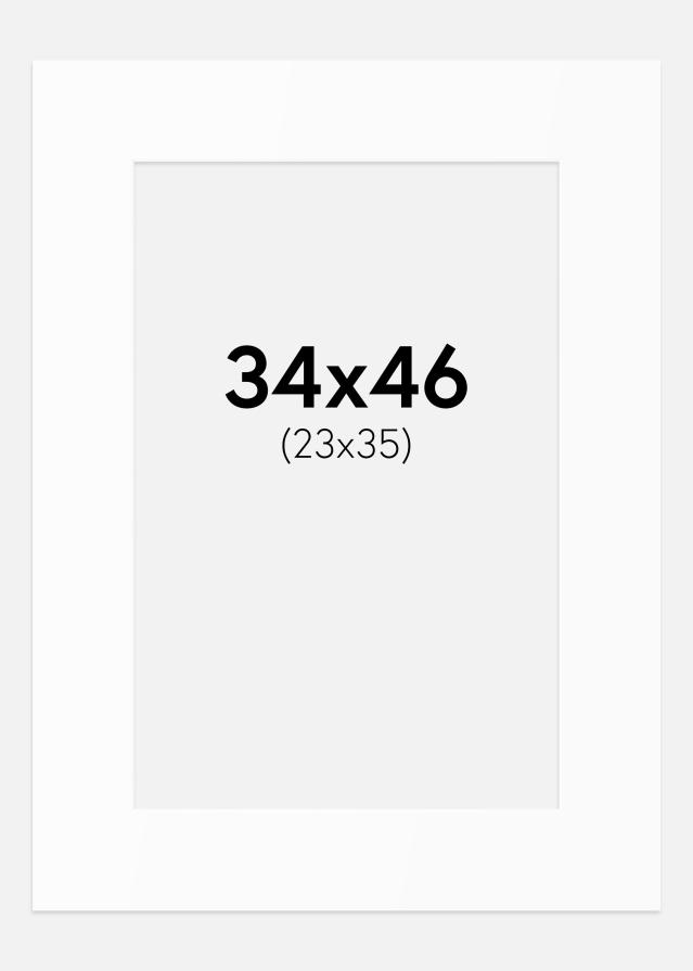 Paspartū Balts Standarts (Balts Kodols) 34x46 cm (23x35)