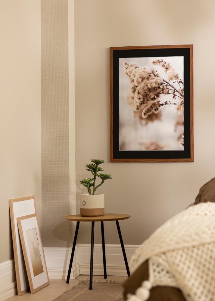 Rāmis Estētisks Warm Brown 40x50 cm - Paspartū Melns 29,7x42 cm (A3)