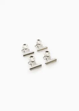 KAILA Plakāts Clip Sudrabs 20 mm - 4-gab