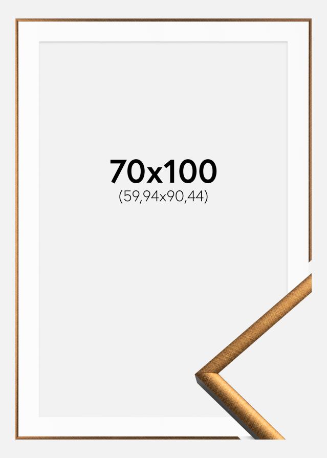 Rāmis New Lifestyle Bronza 70x100 cm - Paspartū Balts 24x36 inches