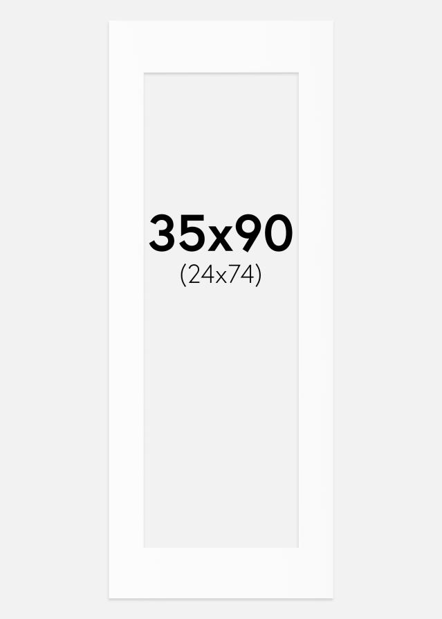 Paspartū Balts Standarts (Balts Kodols) 35x90 cm (24x74)