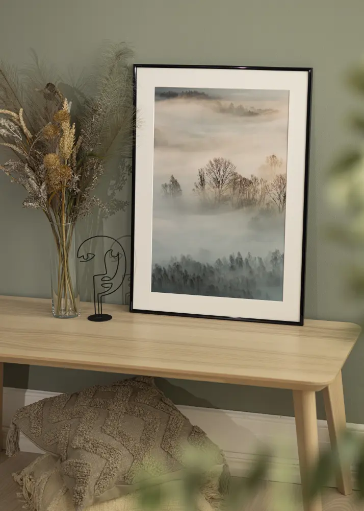 Rāmis New Lifestyle Melns 30x40 cm - Paspartū Balts 21x29,7 cm (A4)