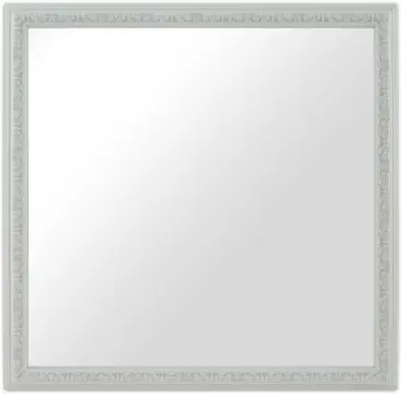 Spogulis Nostalgia Balts 40x40 cm