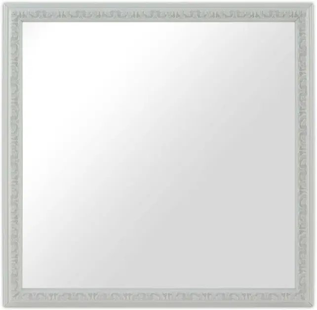 Spogulis Nostalgia Balts 40x40 cm