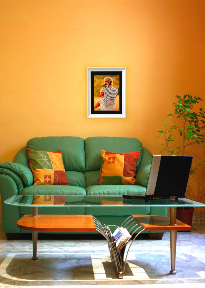 Rāmis Öjaren Balts 70x100 cm - Paspartū Melns 59,4x84 cm (A1)