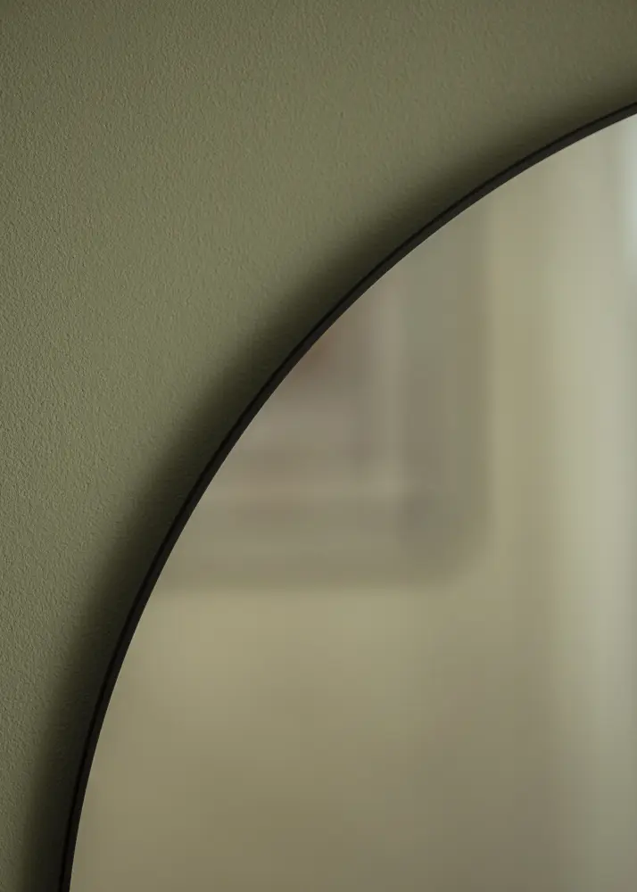 KAILA Round Mirror - Thin Black 60 cm Ø