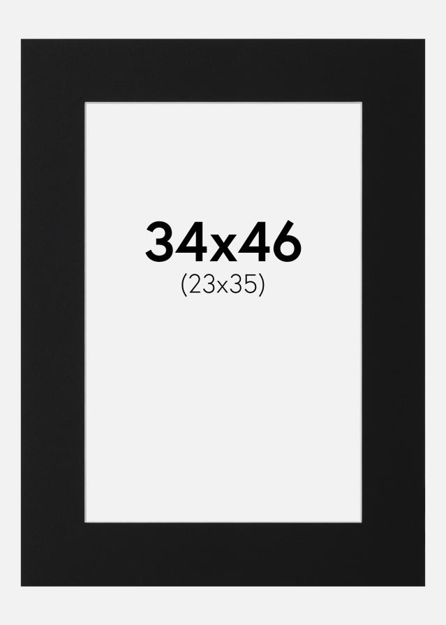 Paspartū Melns Standarts (Balts Kodols) 34x46 cm (23x35)
