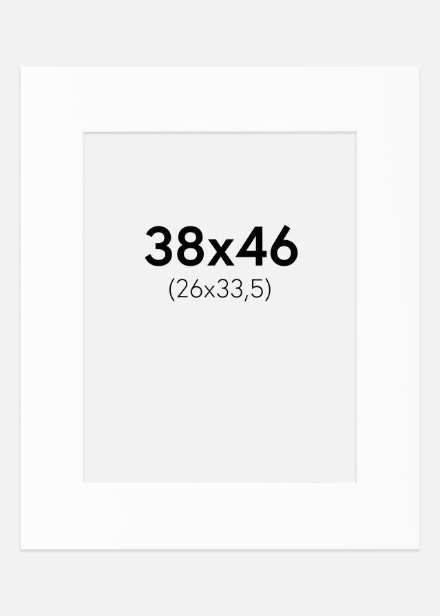 Paspartū Balts Standarts (Balts Kodols) 38x46 cm (26x33,5)