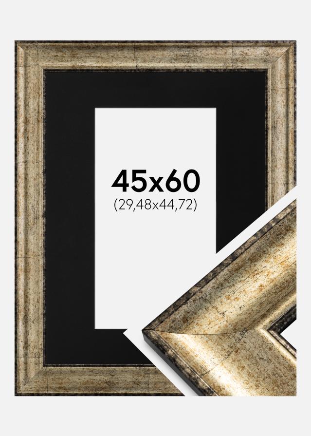 Rāmis Saltsjöbaden Antīkais zelts 45x60 cm - Paspartū Melns 12x18 inches