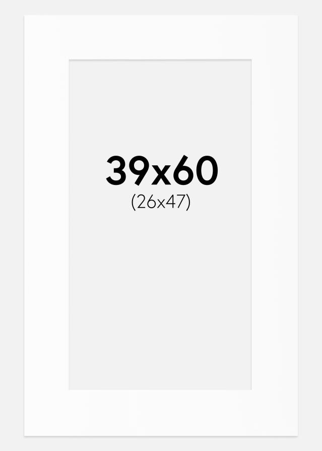 Paspartū Balts Standarts (Balts Kodols) 39x60 cm (26x47)