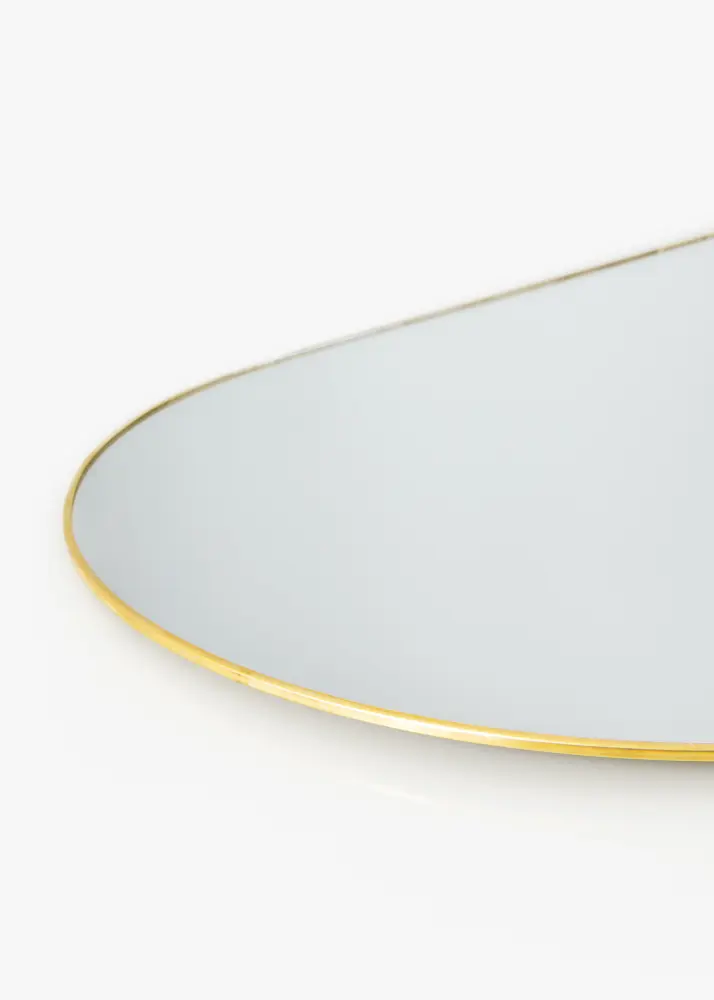 KAILA Ovāls Mirror - Thin Brass 35x80 cm