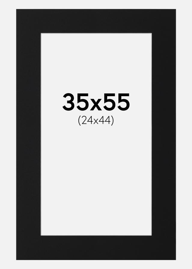 Paspartū Melns Standarts (Balts Kodols) 35x55 cm (24x44)