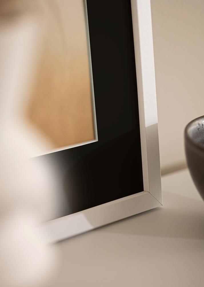 Rāmis Trendy Balts 20x25 cm - Paspartū Melns 14x18 cm