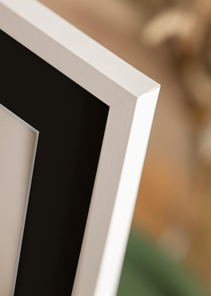 Rāmis Trendy Balts 20x25 cm - Paspartū Melns 14x18 cm