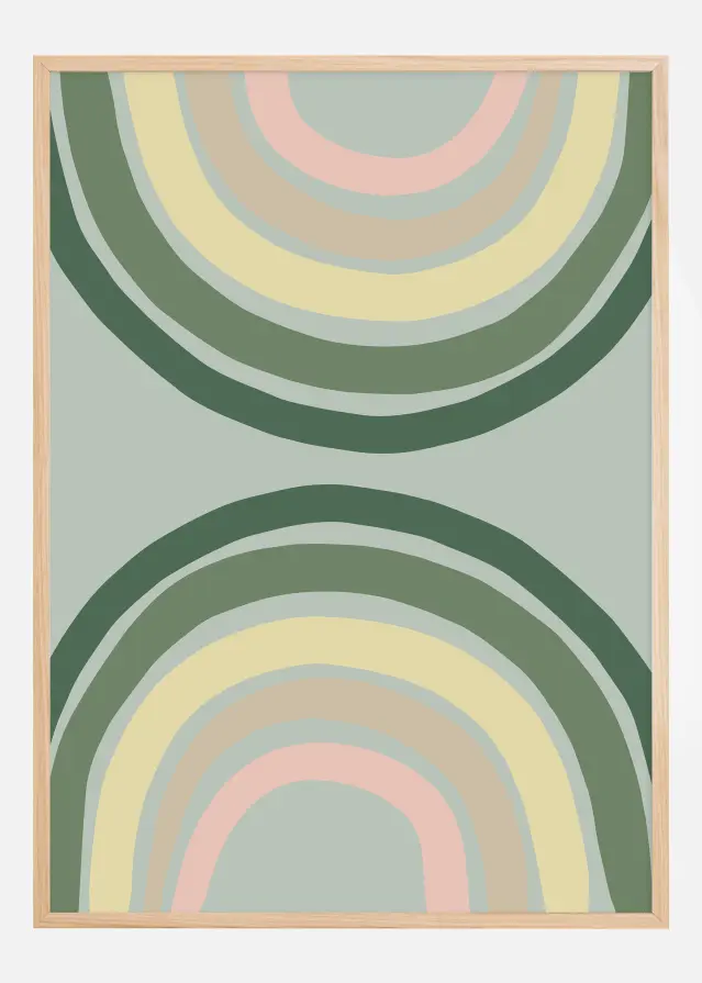 Double Rainbow Green Plakāts