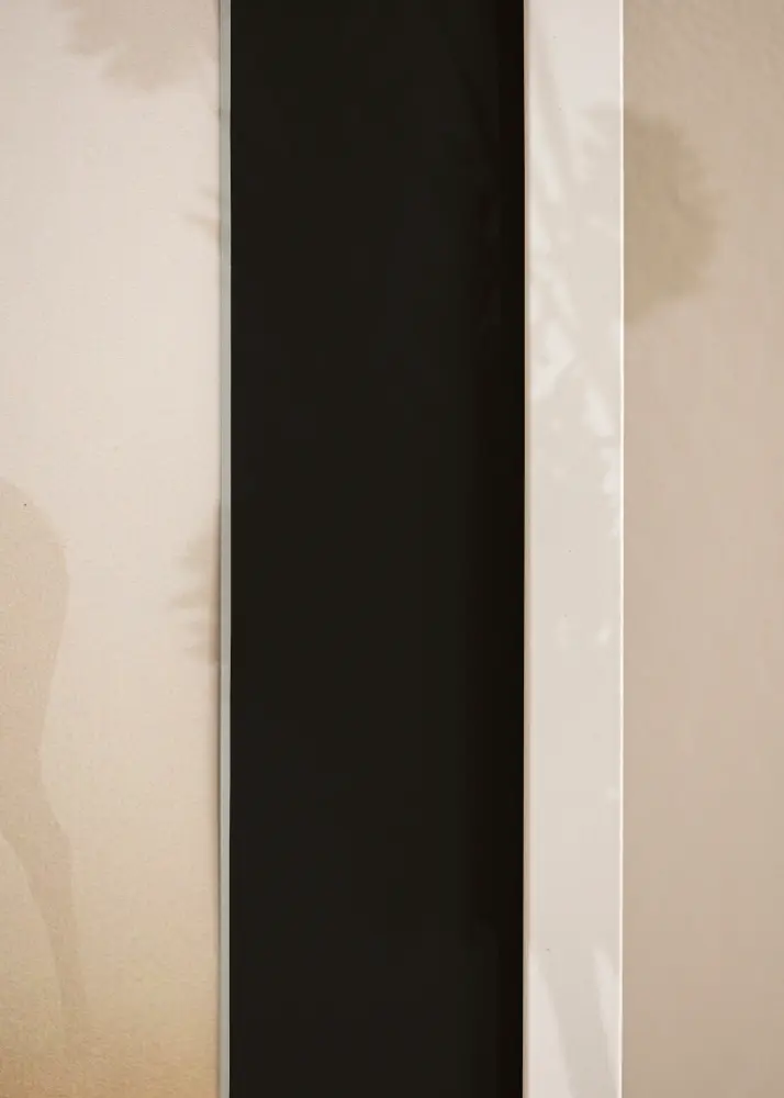 Rāmis Trendy Balts 50x60 cm - Paspartū Melns 15x20 inches