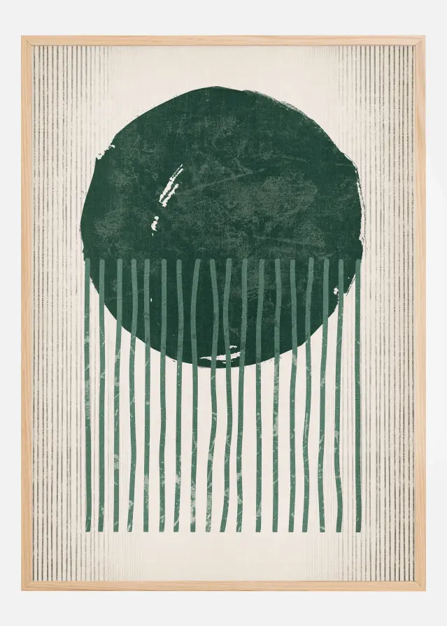 Emerald Round Jellyfish Plakāts