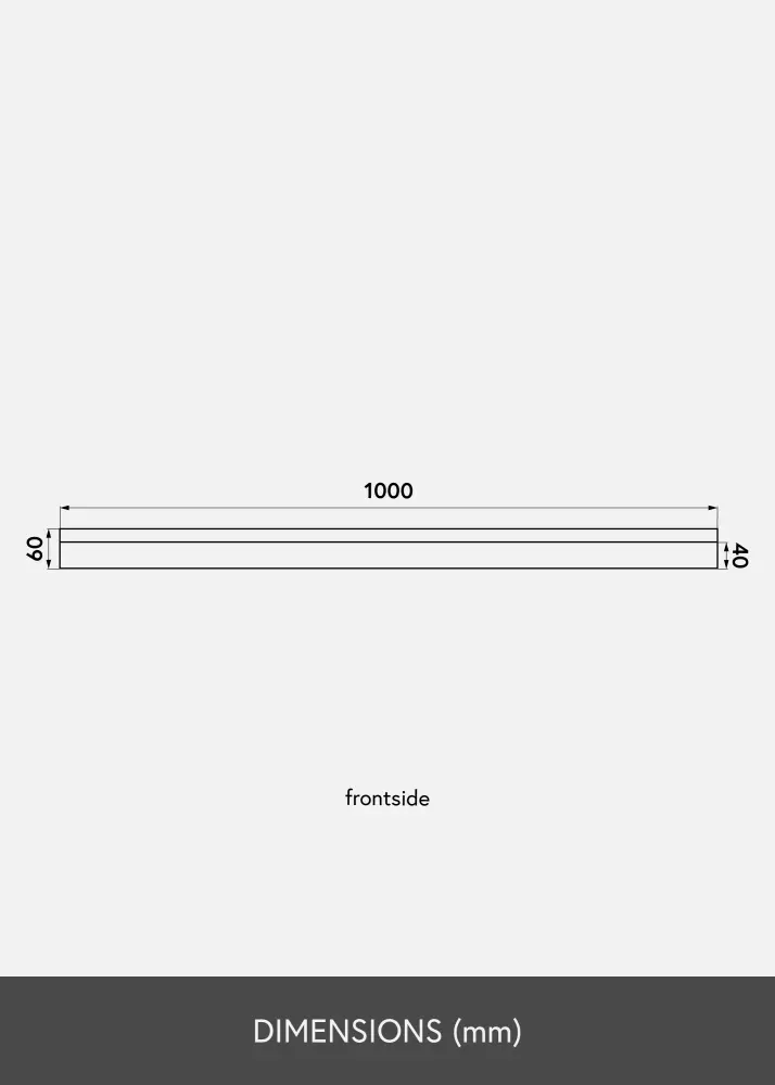 KAILA Attēlu plaukts Ozols 100 cm