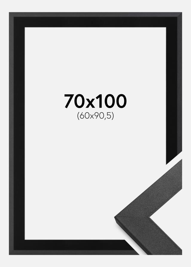 Rāmis Graphite Wood 70x100 cm - Paspartū Melns 61x91,5 cm