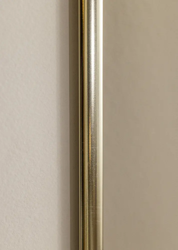 Rāmis Alumīnijs Glansēts Zelts 70x100 cm - Paspartū Balts 24x36 inches