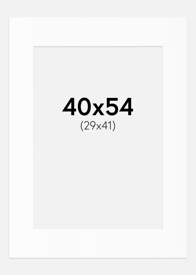 Paspartū Balts Standarts (Balts Kodols) 40x54 cm (29x41)