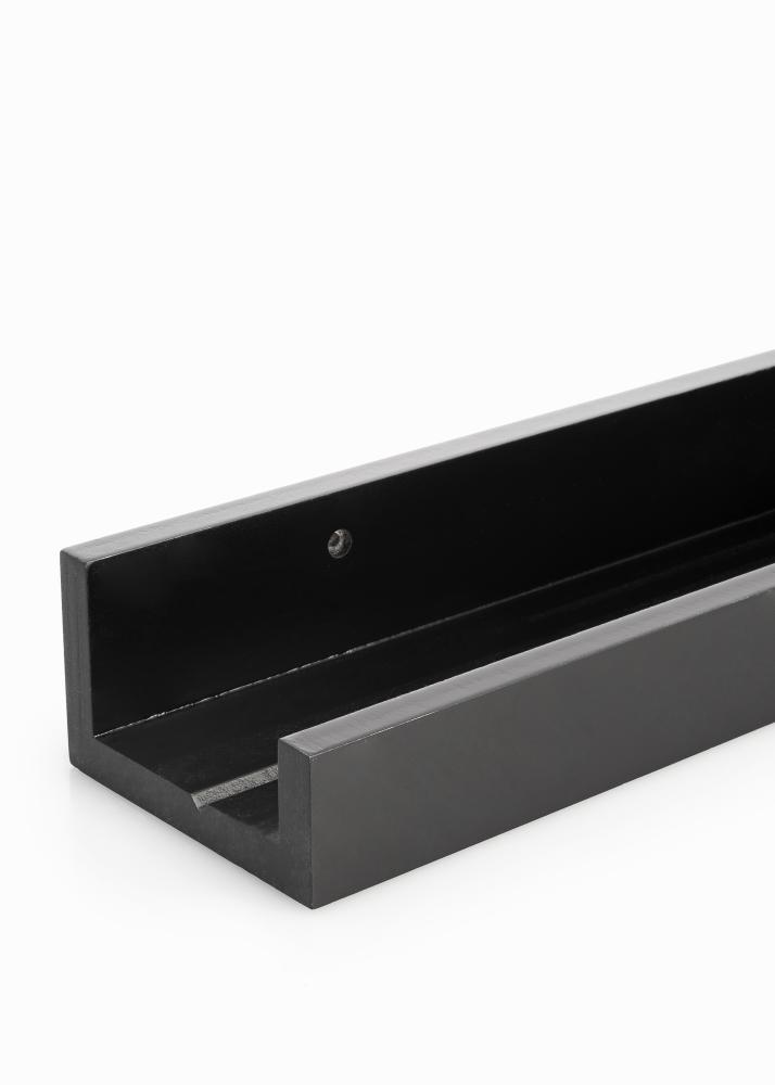 KAILA Attēlu plaukts Melns 40 cm