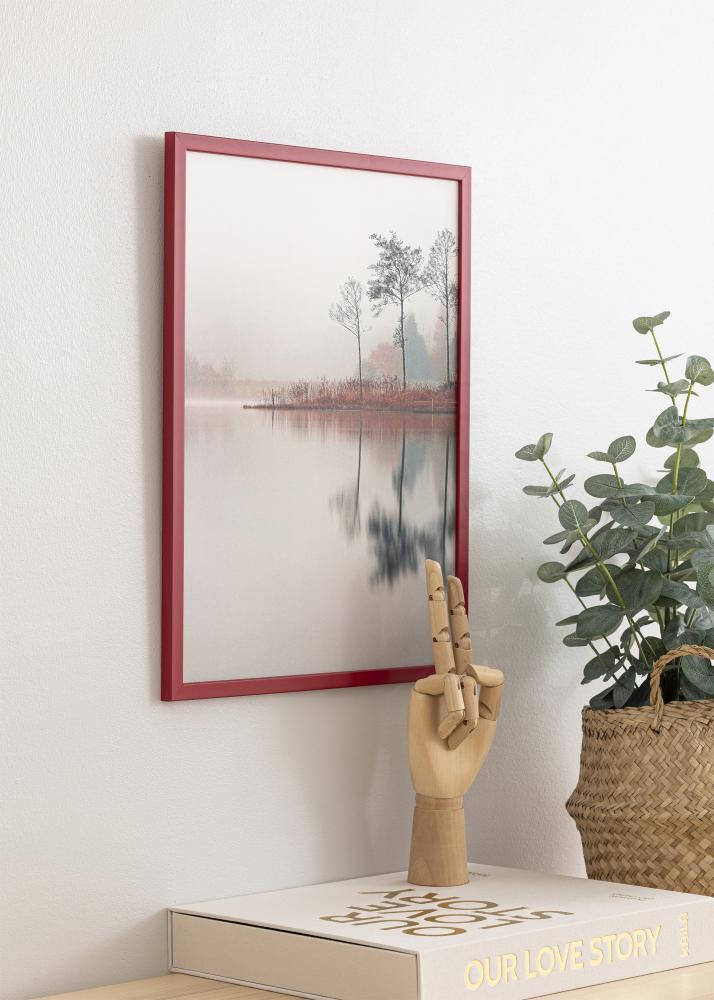 Rāmis Edsbyn Sarkans 30x40 cm - Paspartū Melns 21x30 cm