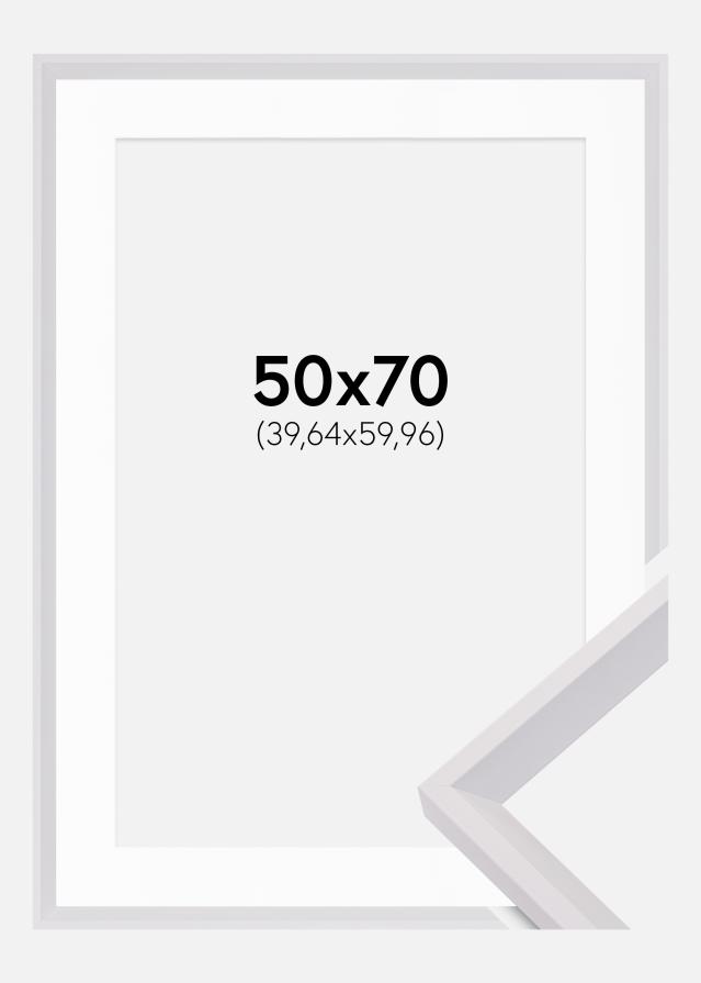 Rāmis Globe Balts 50x70 cm - Paspartū Balts 16x24 inches