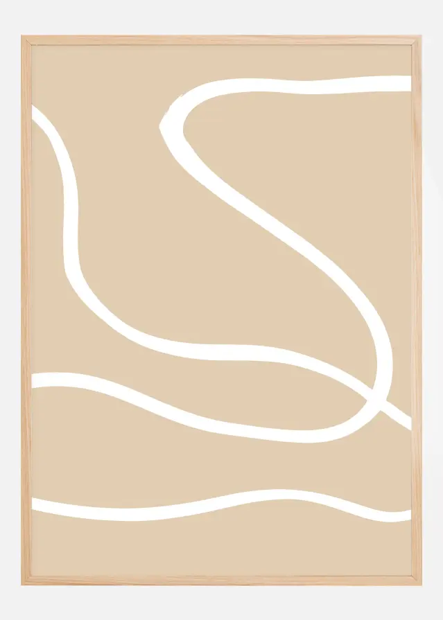 Beige Lines I Plakāts