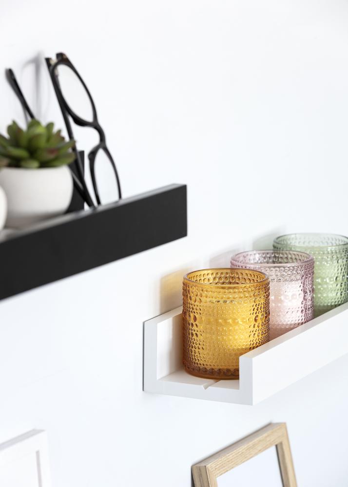 KAILA Attēlu plaukts Melns 110 cm